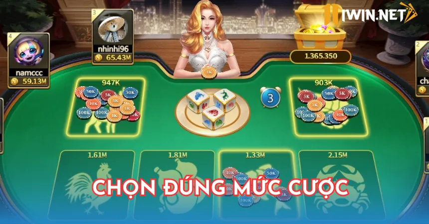 Chọn mức cược phù hợp với túi tiền của mình