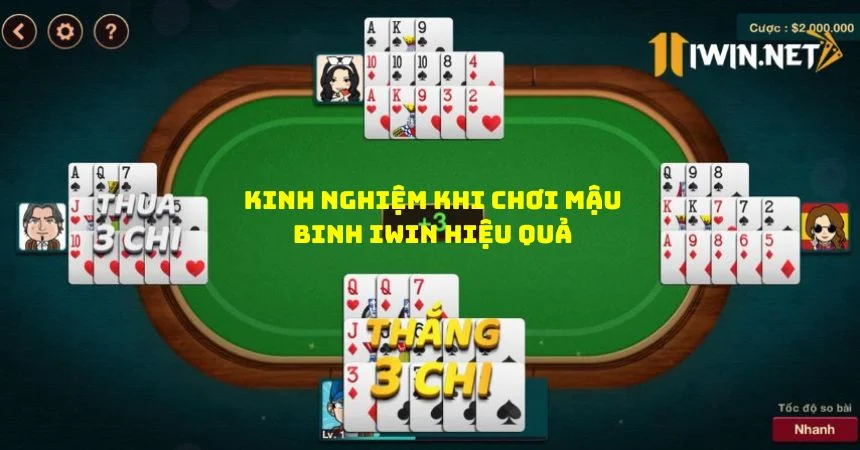 Kinh nghiệm khi chơi game mậu binh